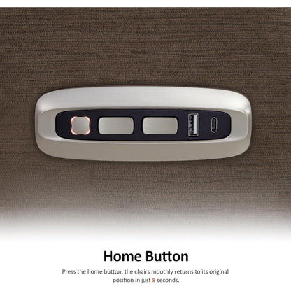 Poltrona reclinabile elettrica MCombo Zero Wall-Hugger con poggiatesta regolabile, perfetta per piccoli spazi e camper, tessuto ST257