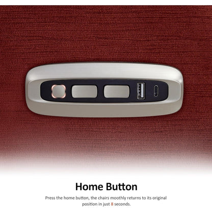 Poltrona reclinabile elettrica MCombo Zero Wall-Hugger con poggiatesta regolabile, perfetta per piccoli spazi e camper, tessuto ST257