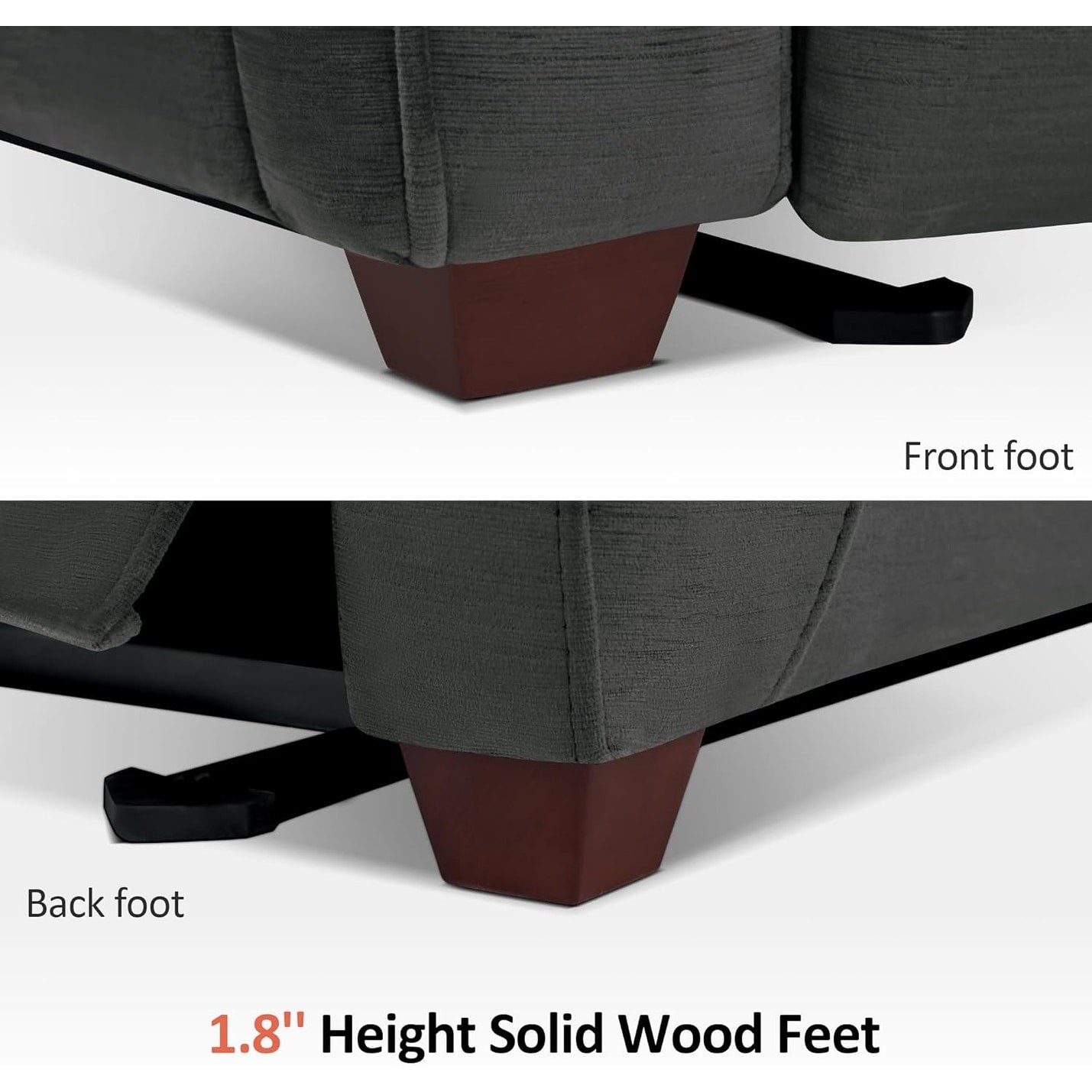 Poltrona reclinabile elettrica MCombo Zero Wall-Hugger con poggiatesta regolabile, perfetta per piccoli spazi e camper, tessuto ST257