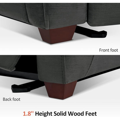 Poltrona reclinabile elettrica MCombo Zero Wall-Hugger con poggiatesta regolabile, perfetta per piccoli spazi e camper, tessuto ST257