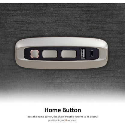 Poltrona reclinabile elettrica MCombo Zero Wall-Hugger con poggiatesta regolabile, perfetta per piccoli spazi e camper, tessuto ST257