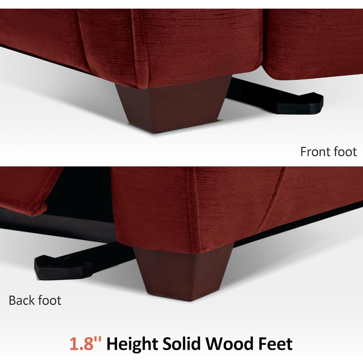 Poltrona reclinabile elettrica MCombo Zero Wall-Hugger con poggiatesta regolabile, perfetta per piccoli spazi e camper, tessuto ST257