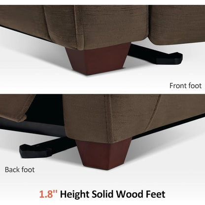 Poltrona reclinabile elettrica MCombo Zero Wall-Hugger con poggiatesta regolabile, perfetta per piccoli spazi e camper, tessuto ST257