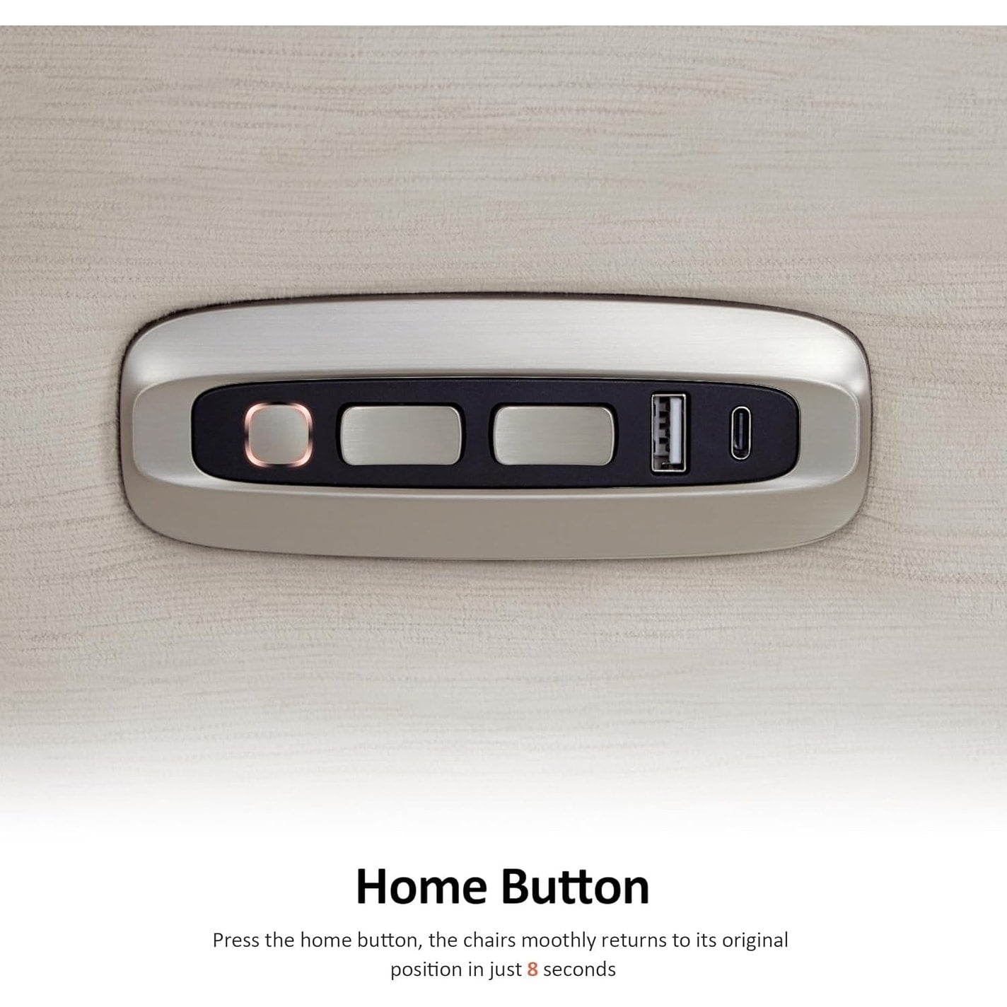 Poltrona reclinabile elettrica MCombo Zero Wall-Hugger con poggiatesta regolabile, perfetta per piccoli spazi e camper, tessuto ST257