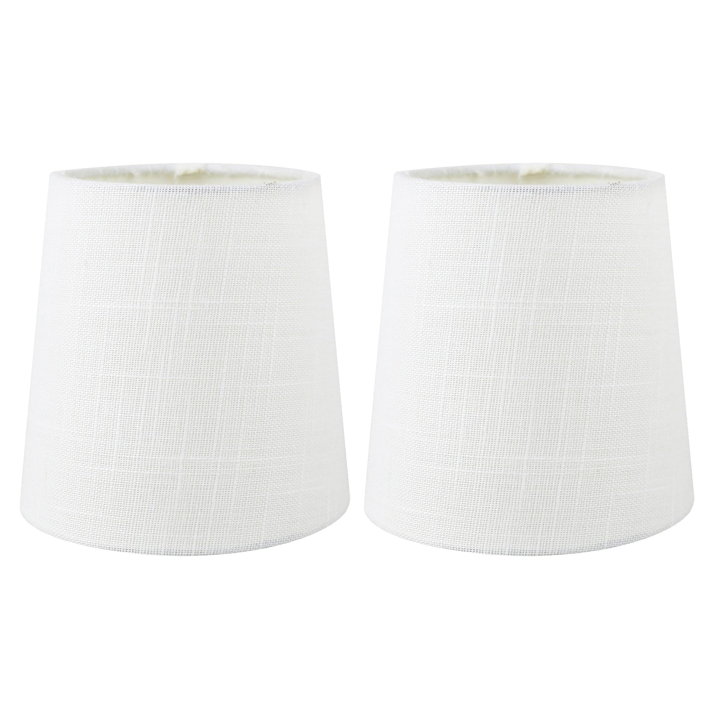 Paralumi per lampadari con clip in lino MERIVILLE, 4 pollici x 5 pollici x 5 pollici