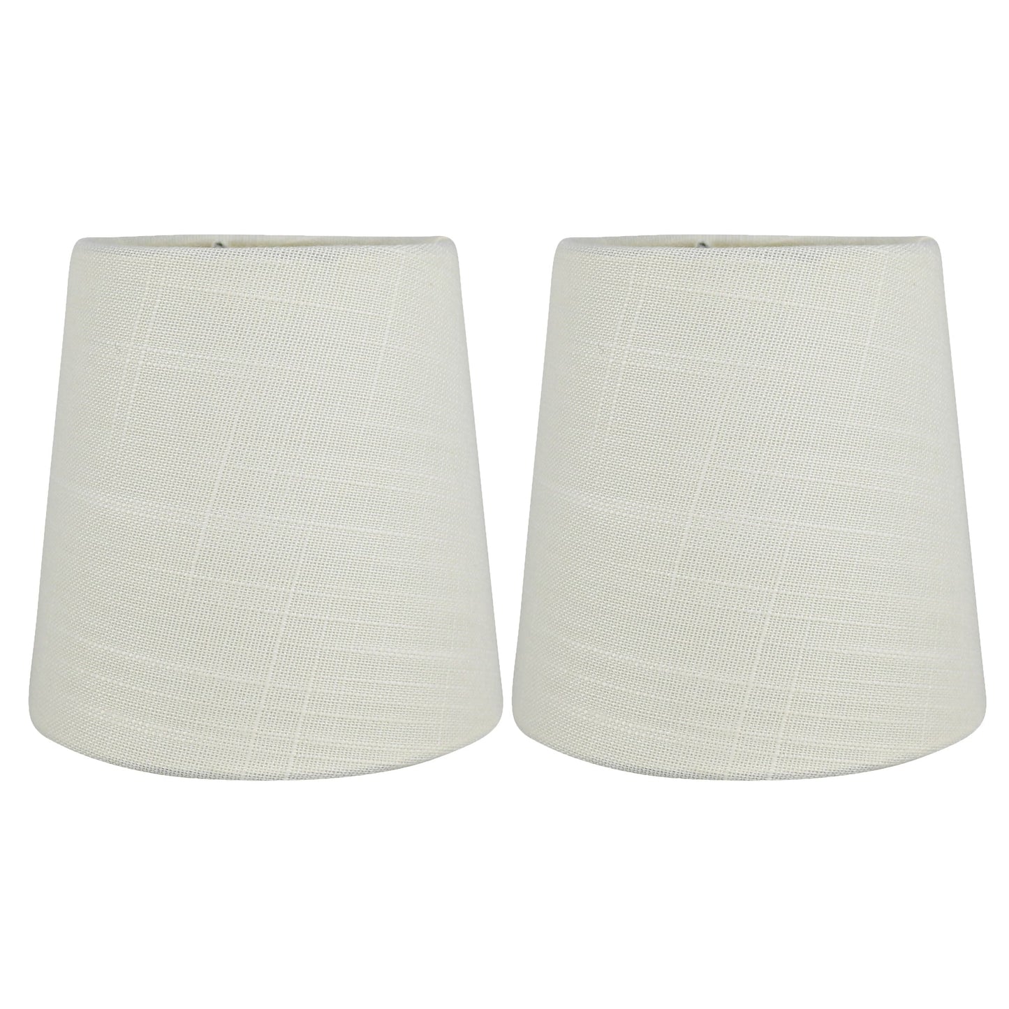 Paralumi per lampadari con clip in lino MERIVILLE, 4 pollici x 5 pollici x 5 pollici