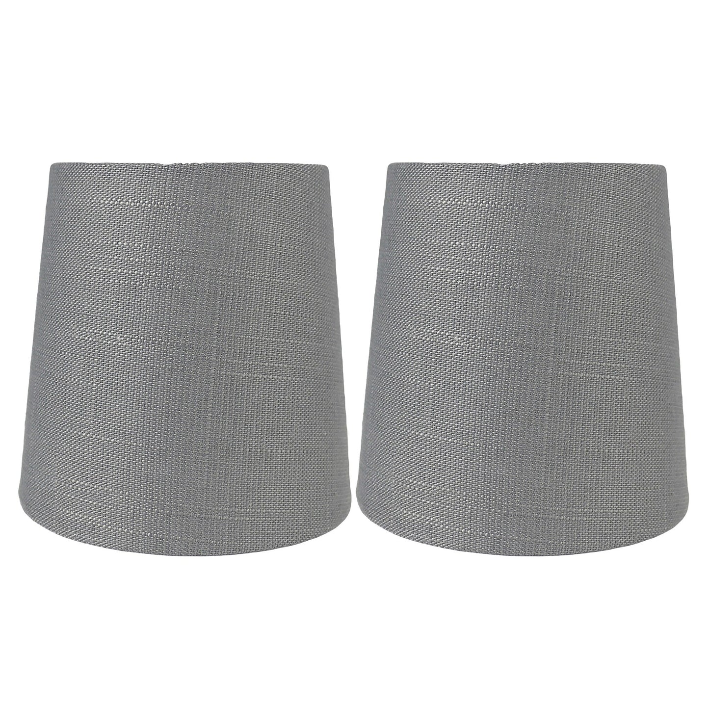 Paralumi per lampadari con clip in lino MERIVILLE, 4 pollici x 5 pollici x 5 pollici