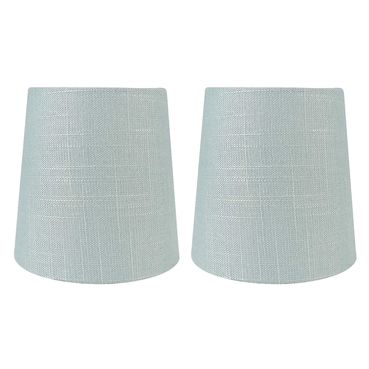 Paralumi per lampadari con clip in lino MERIVILLE, 4 pollici x 5 pollici x 5 pollici