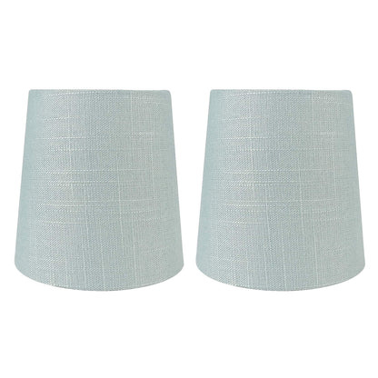 Paralumi per lampadari con clip in lino MERIVILLE, 4 pollici x 5 pollici x 5 pollici