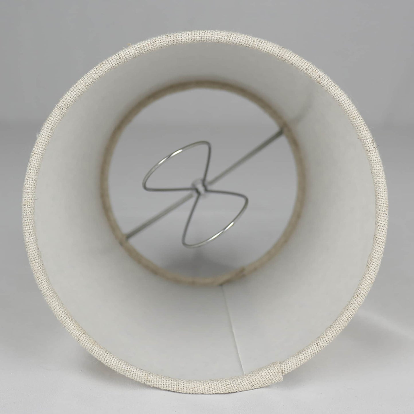 Paralumi per lampadari con clip in lino MERIVILLE, 4 pollici x 5 pollici x 5 pollici