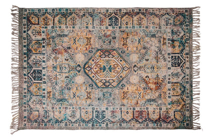 Kataoui - Tappeto 160X240 Tonalita' Blu E Giallo