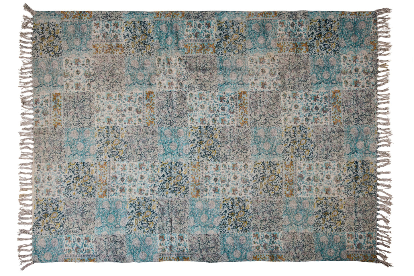 Tabarka - Tappeto 160X240 Patch Toni Azzurro