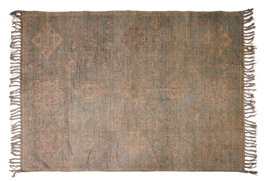 Kesra - Tappeto 140X2400 Tonalita' Azzurra E Beige