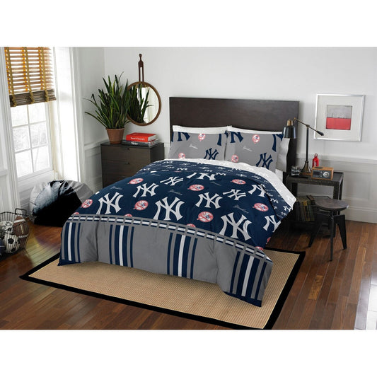 Set completo da letto in borsa da 5 pezzi MLB New York Yankees Rotary