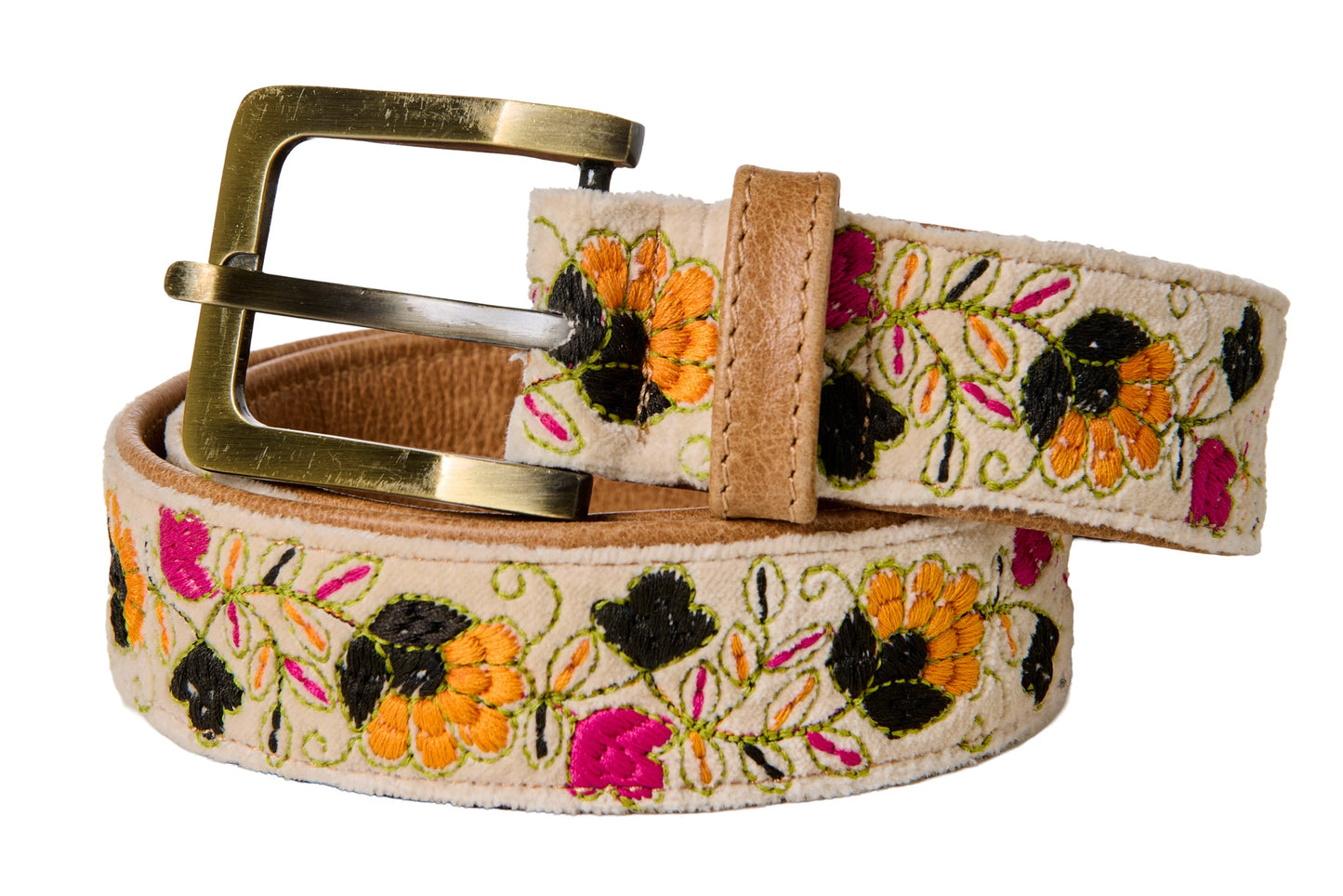 Skagit - Cintura Ricamata Mis. 100 Fondo Beige