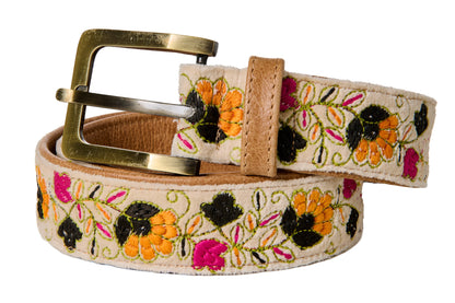 Skagit - Cintura Ricamata Mis. 90 Fondo Beige