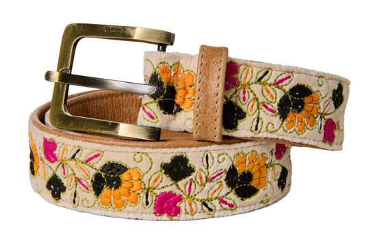 Skagit - Cintura Ricamata Mis. 90 Fondo Beige