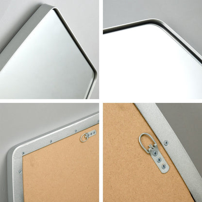 Specchio da parete in metallo oblungo MacLuu