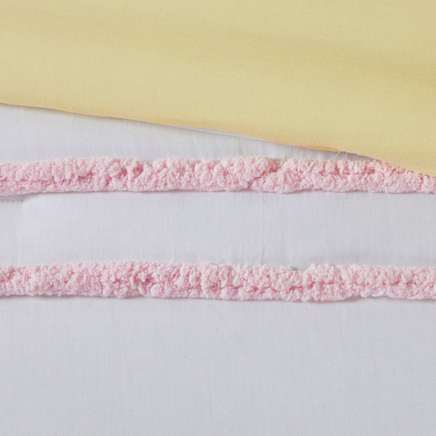 Set copripiumino in cotone Mackenzie con finiture in ciniglia di Intelligent Design Kids