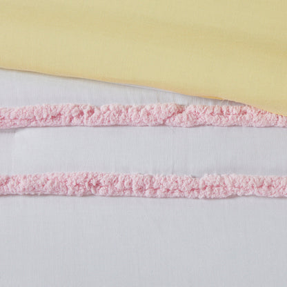 Set copripiumino in cotone Mackenzie con finiture in ciniglia di Intelligent Design Kids