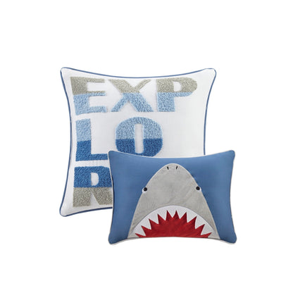 Set copripiumino in cotone Mackenzie con finiture in ciniglia di Intelligent Design Kids