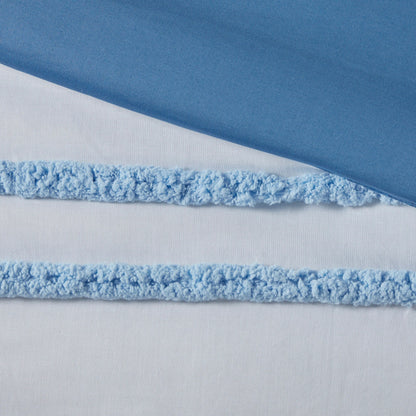 Set copripiumino in cotone Mackenzie con finiture in ciniglia di Intelligent Design Kids