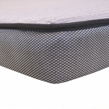 Divano letto Vernon imbottito in pelle pieno fiore con finiture a borchie