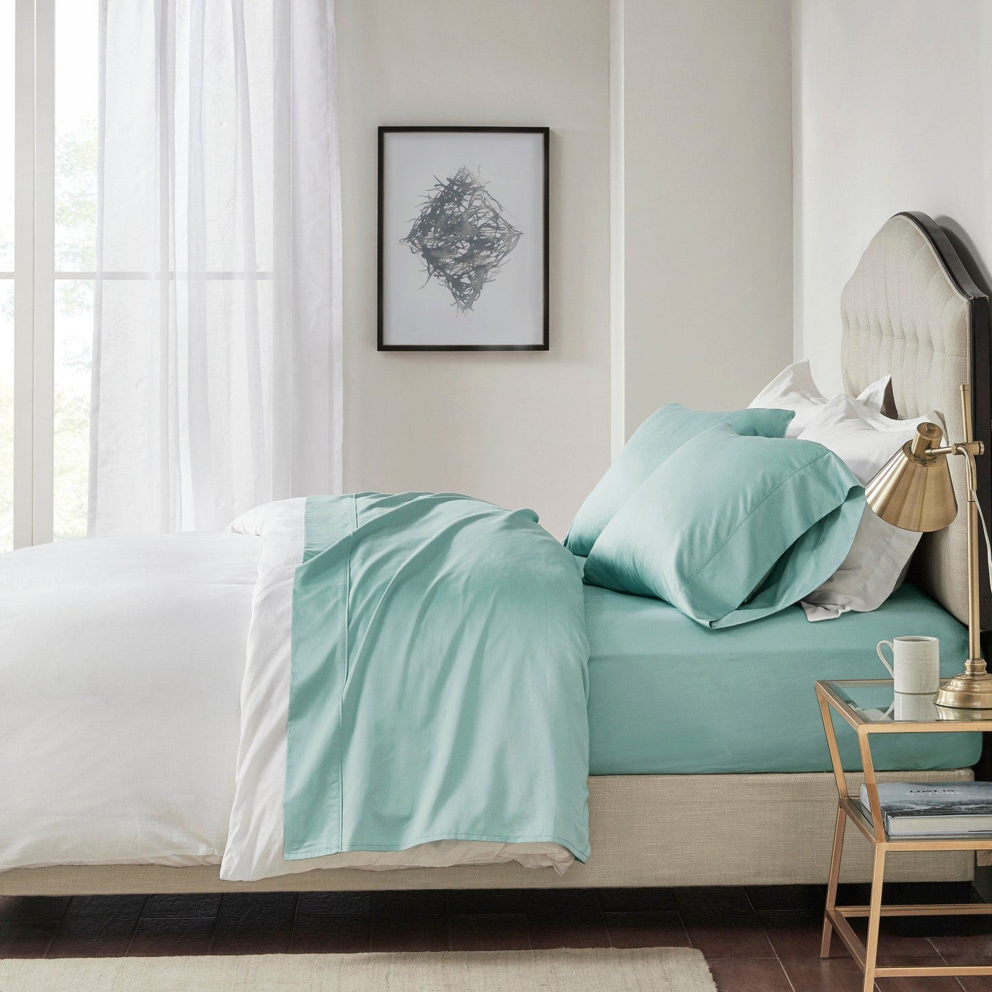 Set di lenzuola in cotone Pima a 600 fili Madison Park