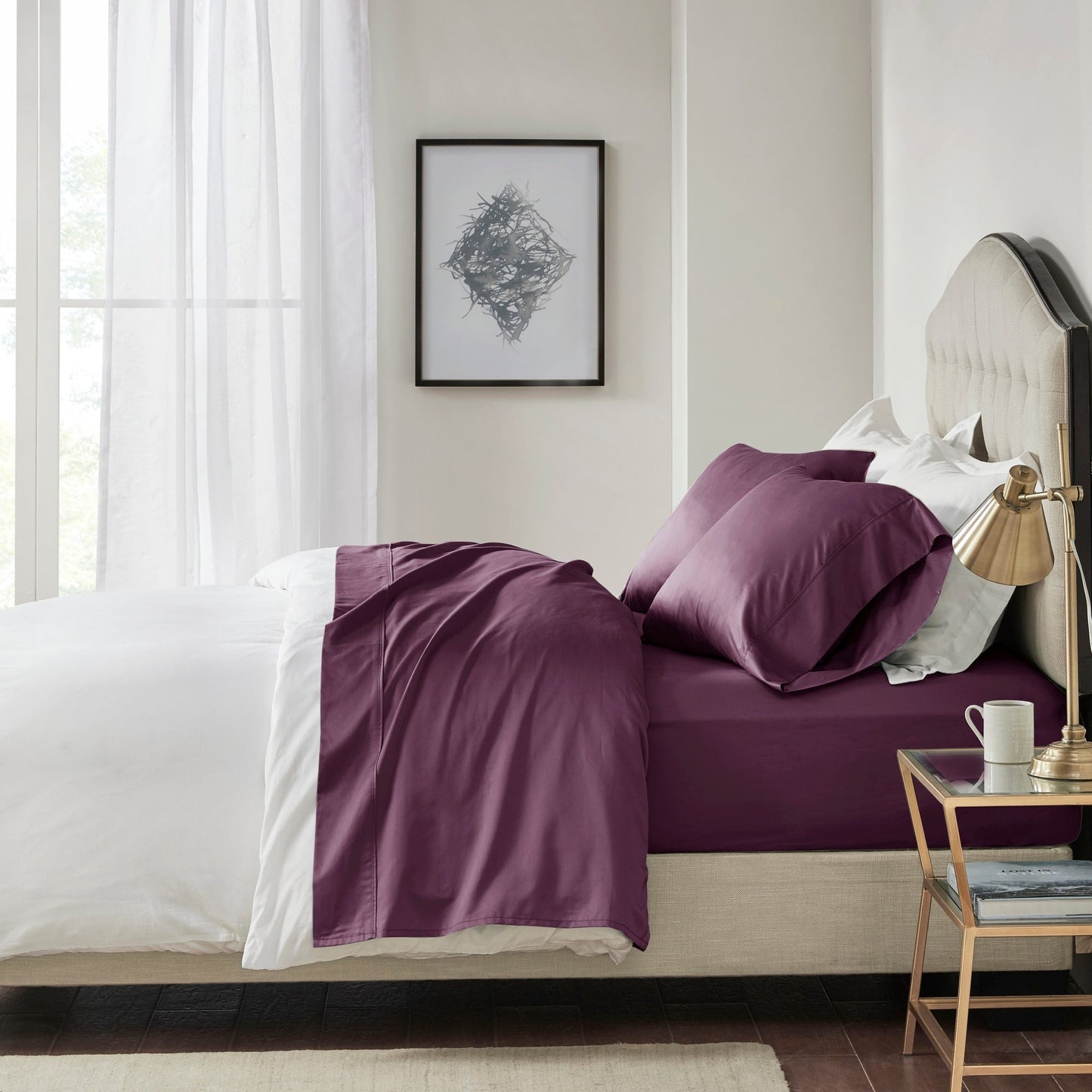 Set di lenzuola in cotone Pima a 600 fili Madison Park