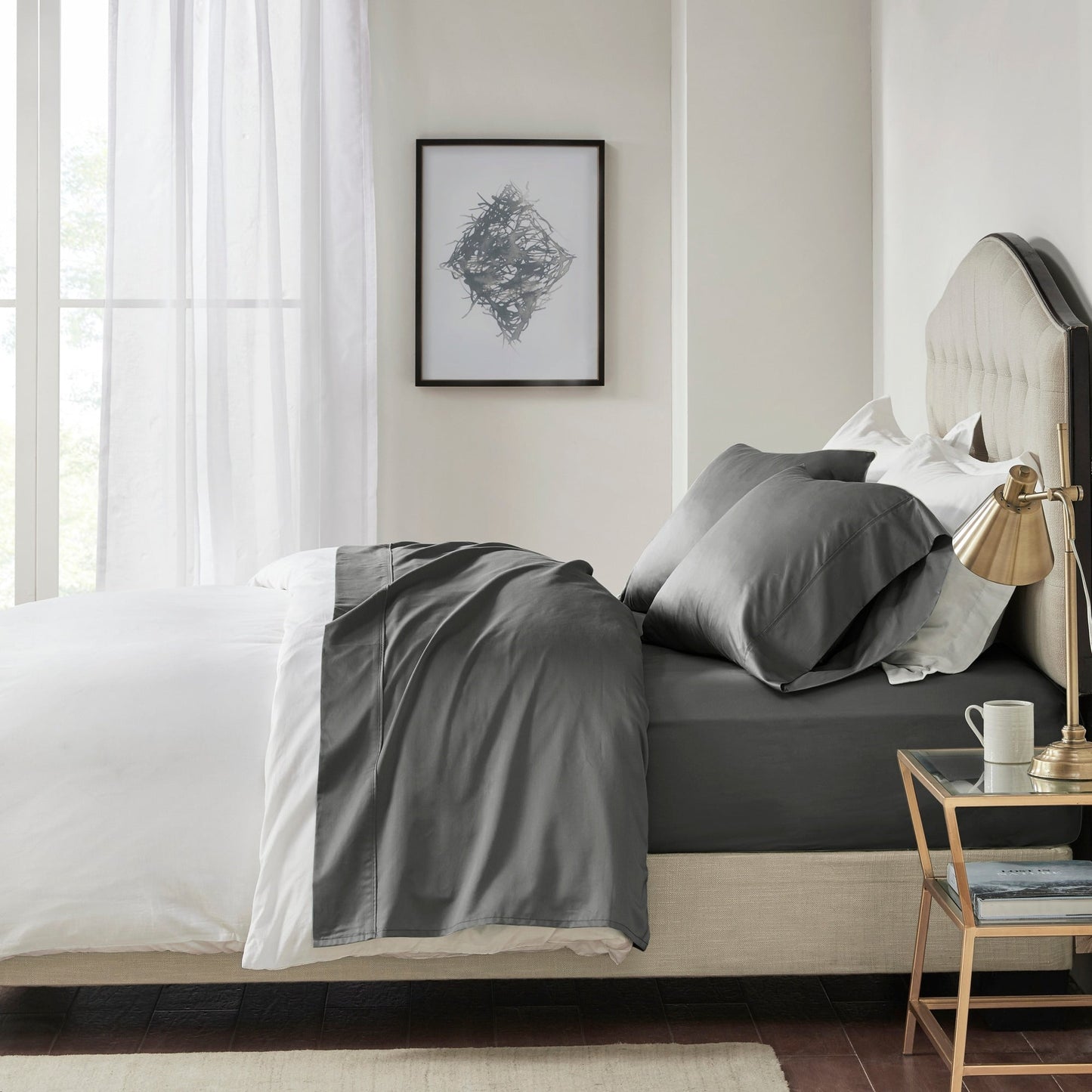 Set di lenzuola in cotone Pima a 600 fili Madison Park