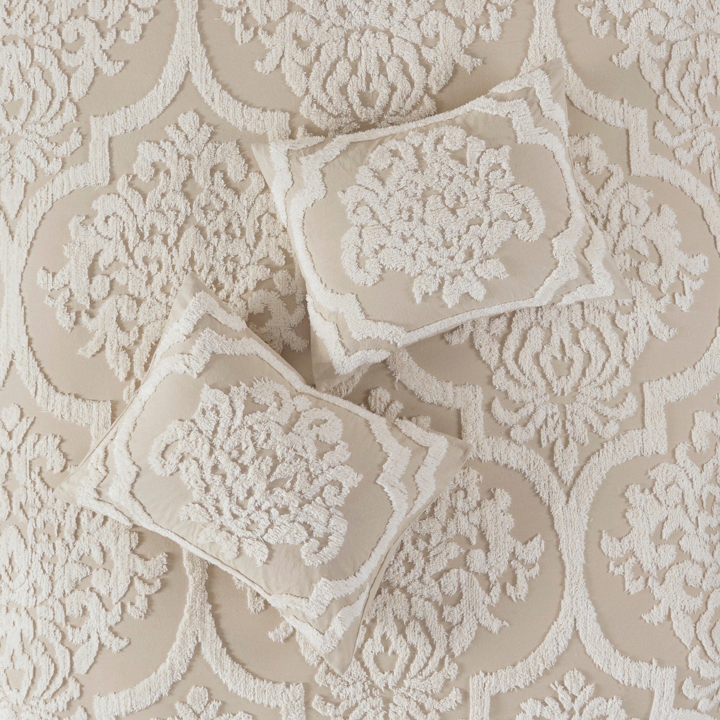 Set copripiumino in ciniglia di cotone trapuntato Madison Park Aeriela