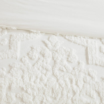 Set copripiumino in ciniglia di cotone trapuntato Madison Park Aeriela