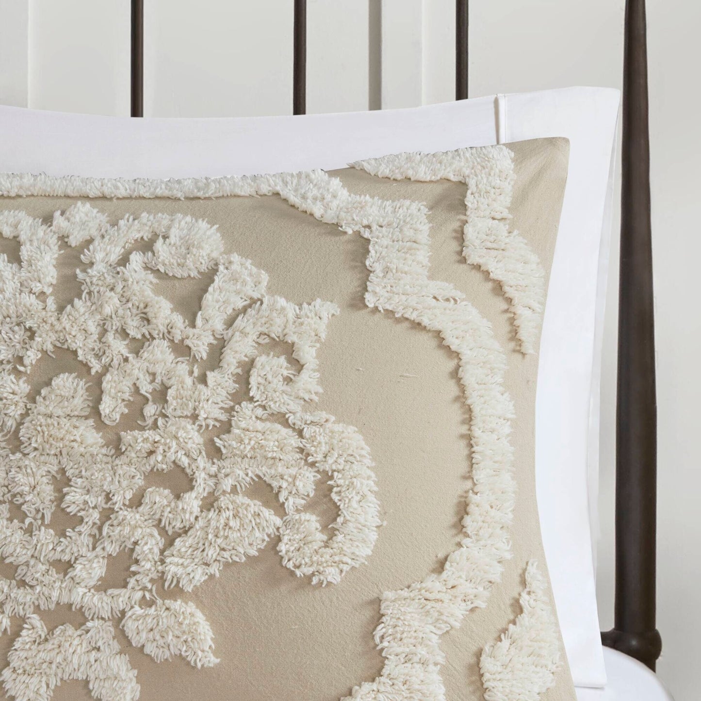 Set copripiumino in ciniglia di cotone trapuntato Madison Park Aeriela