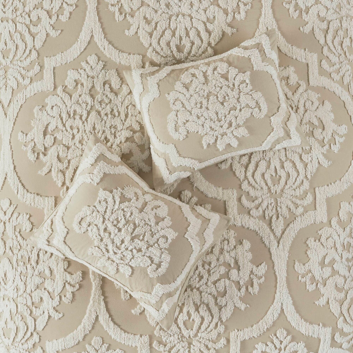 Set copripiumino in ciniglia di cotone trapuntato Madison Park Aeriela