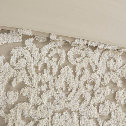 Set copripiumino in ciniglia di cotone trapuntato Madison Park Aeriela damascato