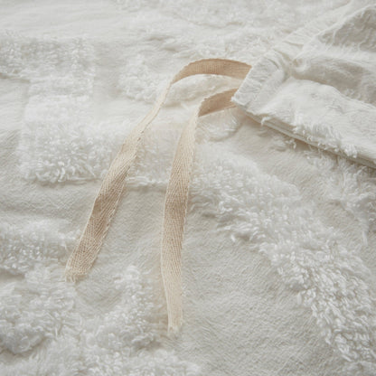 Set copripiumino in ciniglia di cotone trapuntato Madison Park Aeriela damascato