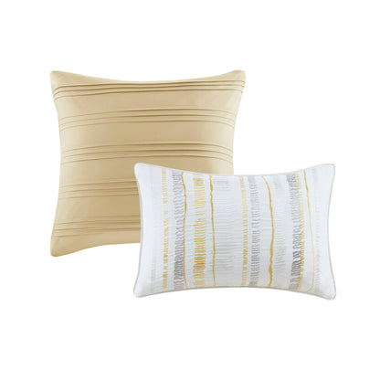 Collezione di 8 trapunte e copripiumini in seersucker stampato Madison Park Anchorage