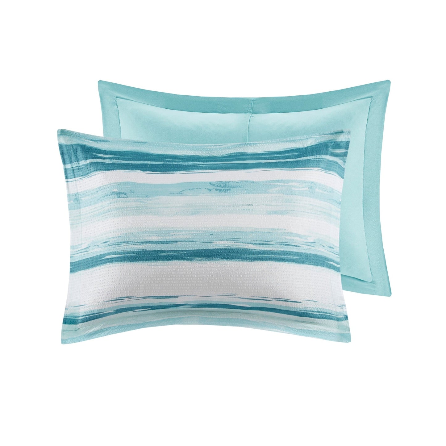 Collezione di 8 trapunte e copripiumini in seersucker stampato Madison Park Anchorage