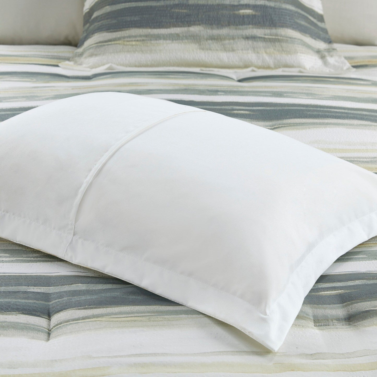 Collezione di 8 trapunte e copripiumini in seersucker stampato Madison Park Anchorage