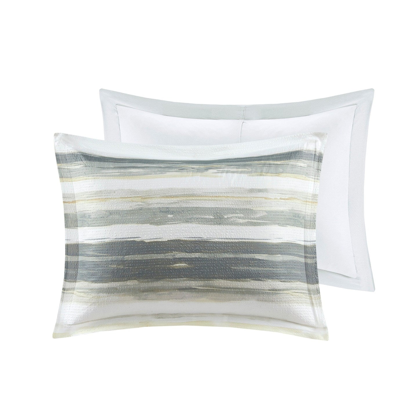 Collezione di 8 trapunte e copripiumini in seersucker stampato Madison Park Anchorage