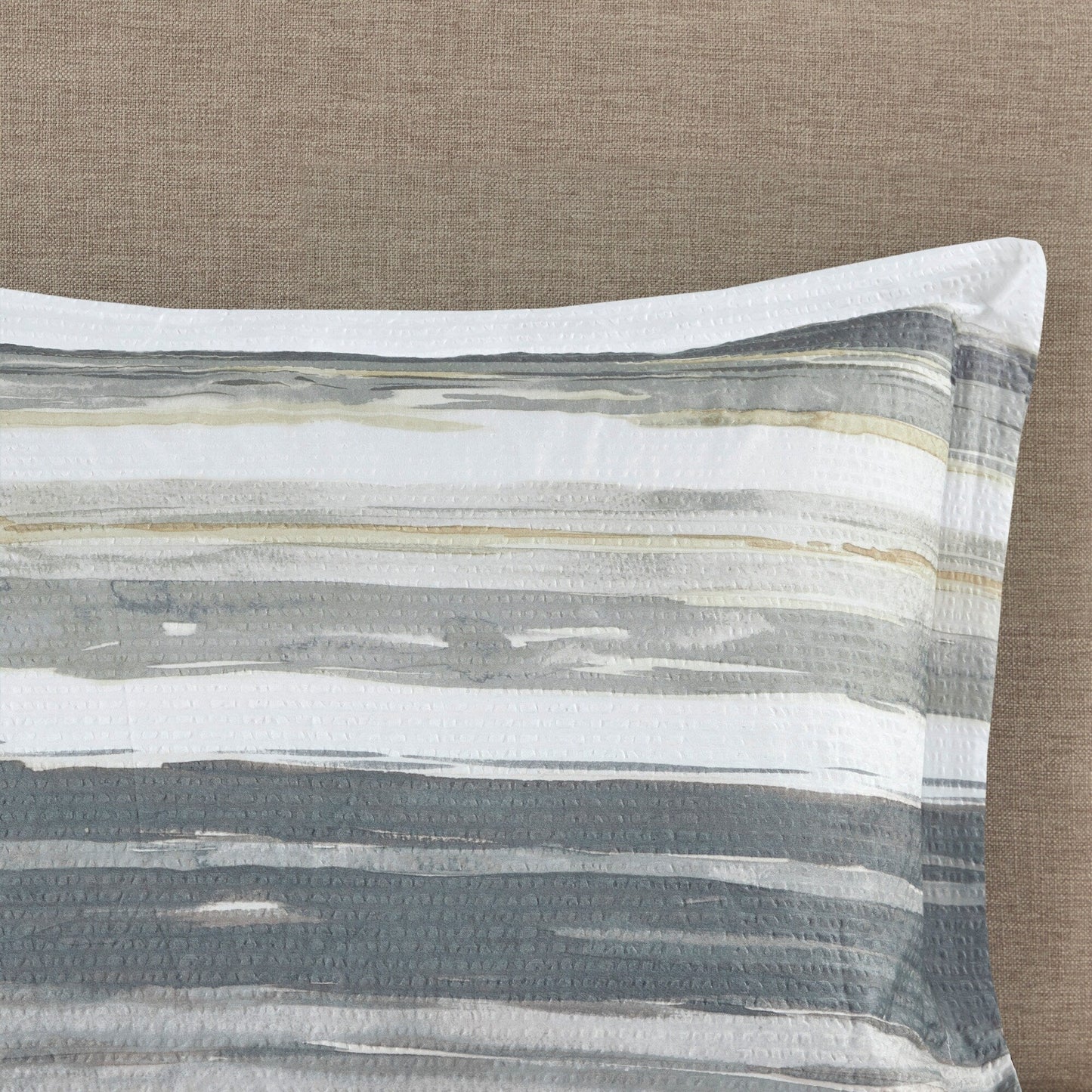 Collezione di 8 trapunte e copripiumini in seersucker stampato Madison Park Anchorage