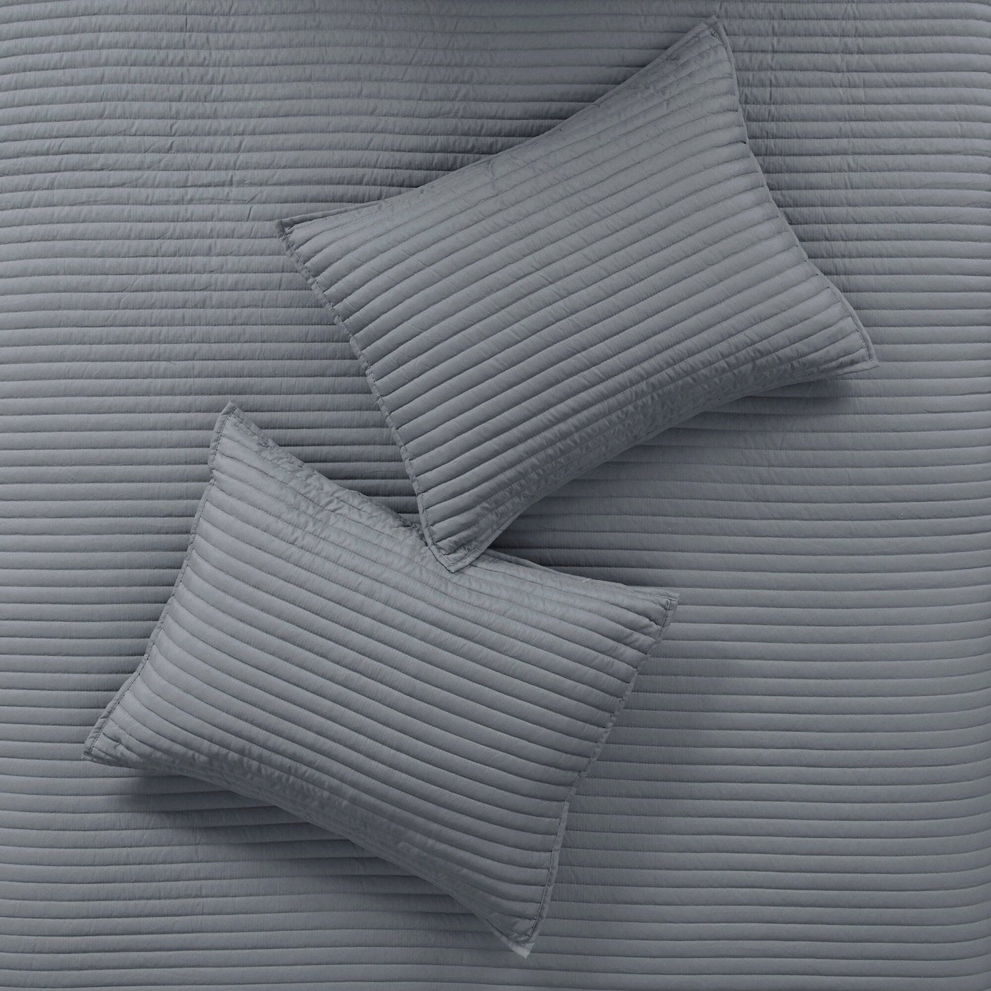 Collezione di 8 trapunte e copripiumini in seersucker stampato Madison Park Anchorage