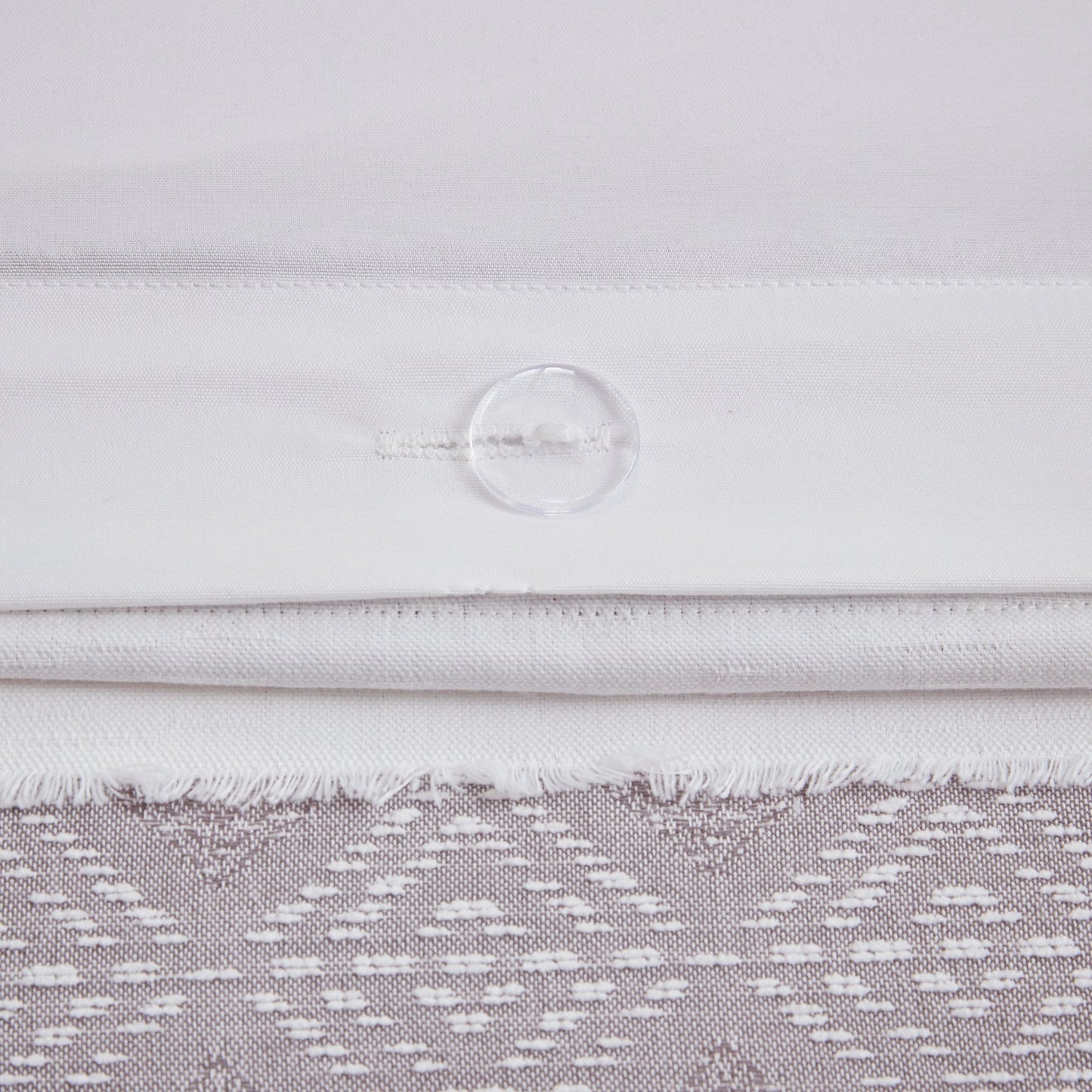 Set copripiumino Madison Park Langley in jacquard con fermagli, 3 pezzi (inserto escluso)