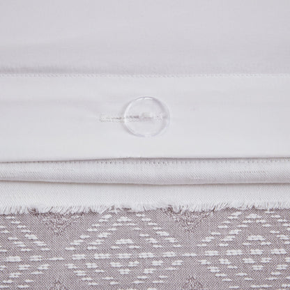 Set copripiumino Madison Park Langley in jacquard con fermagli, 3 pezzi (inserto escluso)