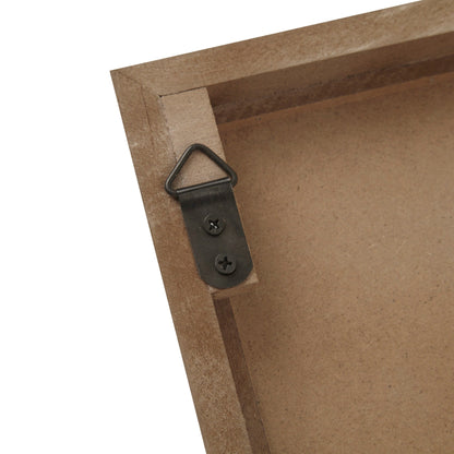 Set di decorazioni da parete in legno bicolore con motivo botanico Madison Park Birch Palms Birch