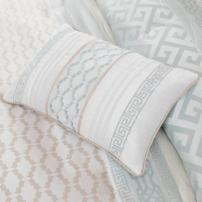 Set copripiumino jacquard geometrico da 7 pezzi Madison Park Christian