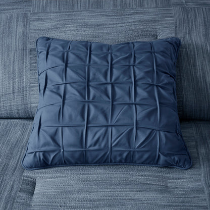 Set copripiumino in seersucker stampato Madison Park Clayton da 7 pezzi