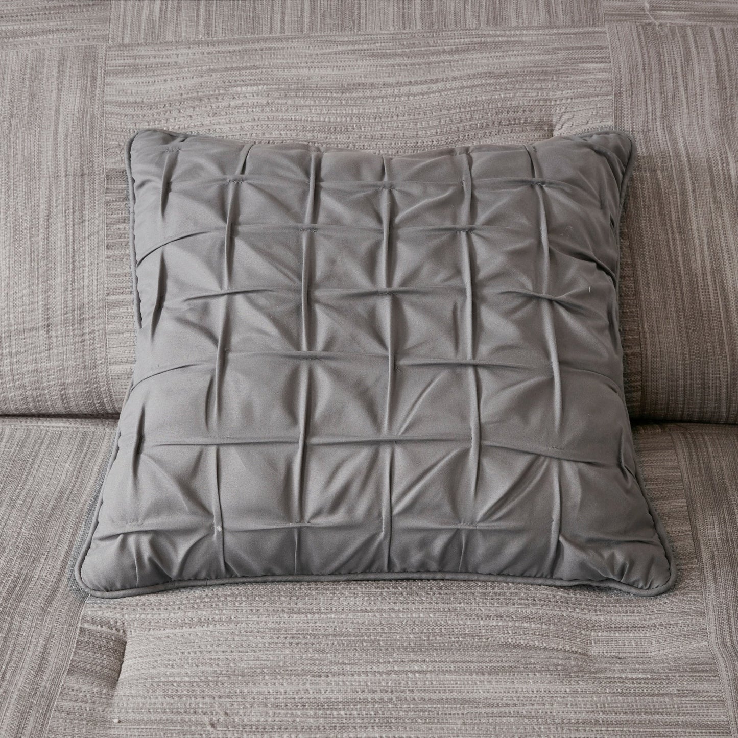 Set copripiumino in seersucker stampato Madison Park Clayton da 7 pezzi