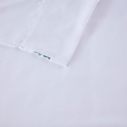 Set di lenzuola in microfibra ricamata Madison Park da 4 pezzi