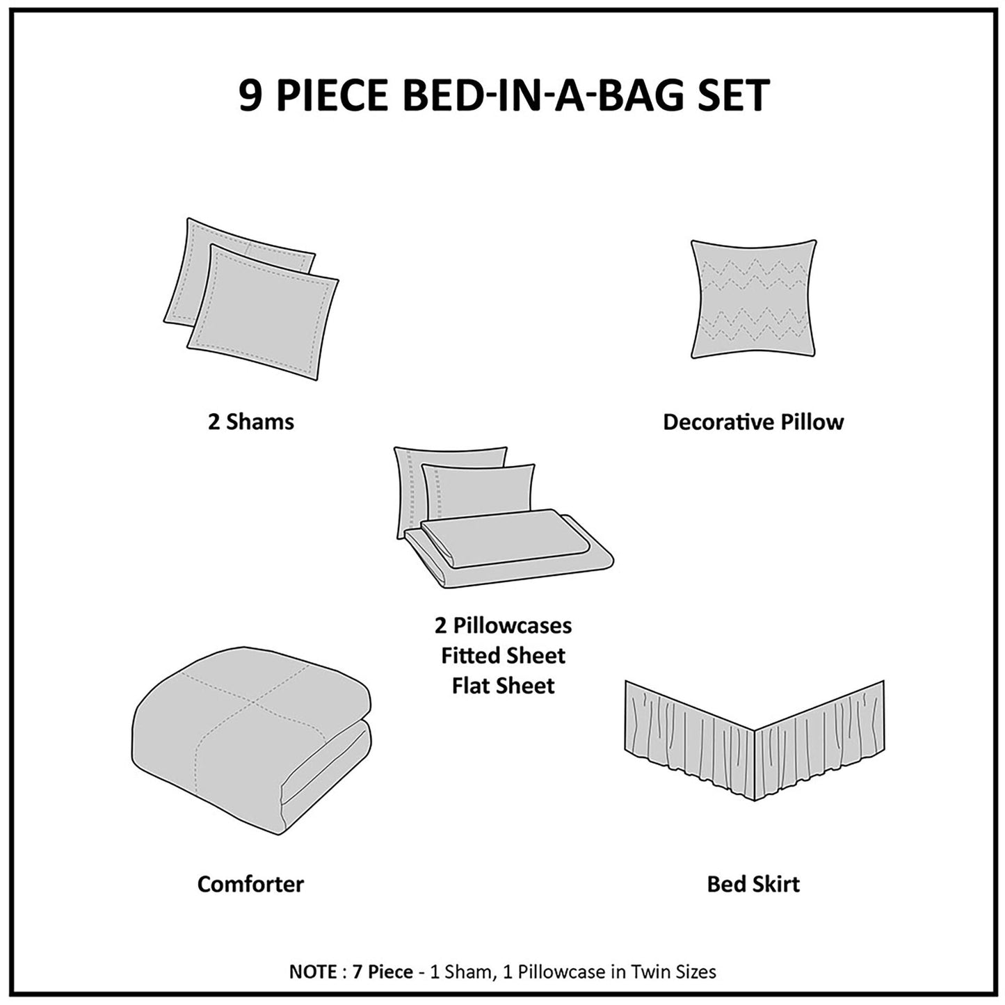 Madison Park Essentials Caldwell Set completo di piumoni con lenzuola in cotone